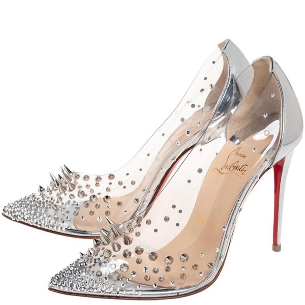 Christian Louboutin glass slipper. Size 40. Fits like a US 9 -9 1/2.